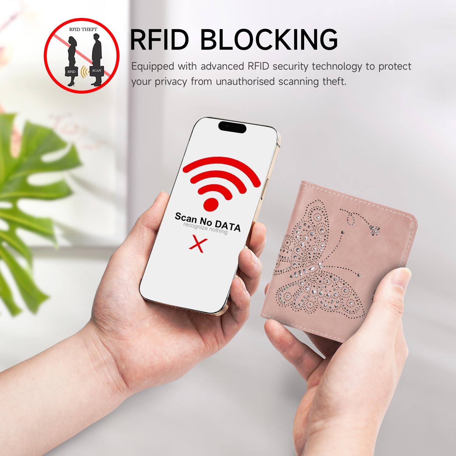 Small RFID Wallet Women Ultra Thin Slim Womens Wallet Mini Compact Bifold Pocket Ladies Wallets for Women - Image 2