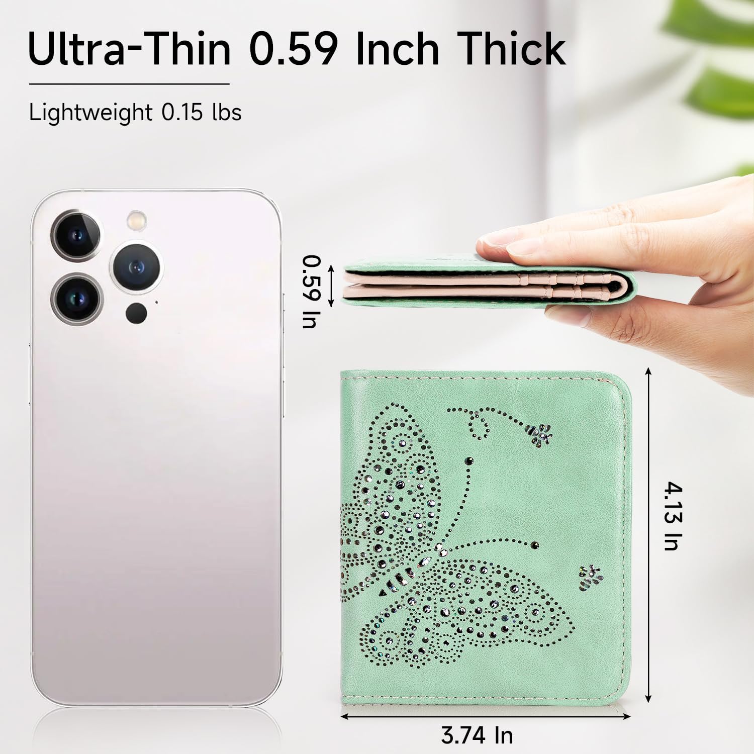 Small RFID Wallet Women Ultra Thin Slim Womens Wallet Mini Compact Bifold Pocket Ladies Wallets for Women - Image 5