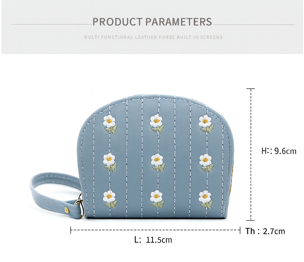 Wallets for Women, Leather Floral RFID Blocking Small Bifold Wallet - Image 3