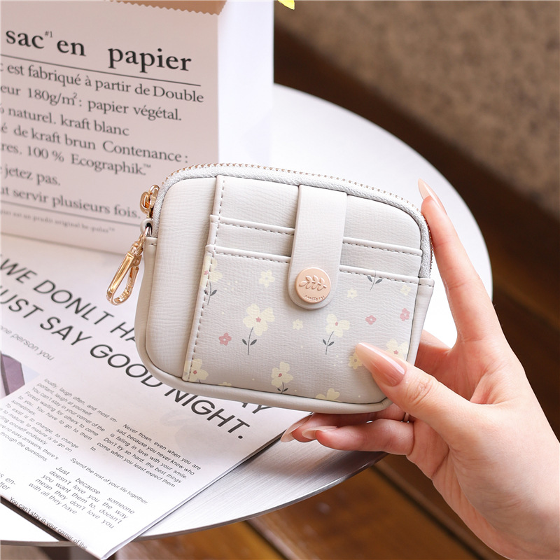 Soft Leather Wallet for Women Small Coin Purse Double Zipper Card Holder with RFID Blocking - Image 7