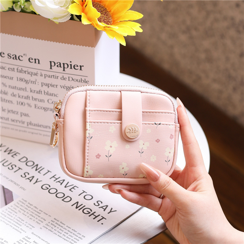 Soft Leather Wallet for Women Small Coin Purse Double Zipper Card Holder with RFID Blocking - Image 8
