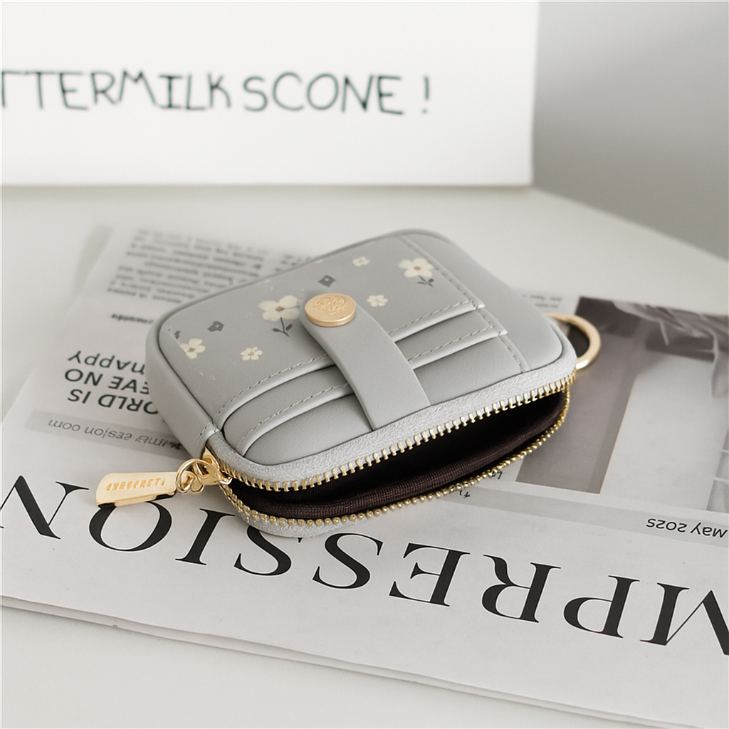 Soft Leather Wallet for Women Small Coin Purse Double Zipper Card Holder with RFID Blocking - Image 6